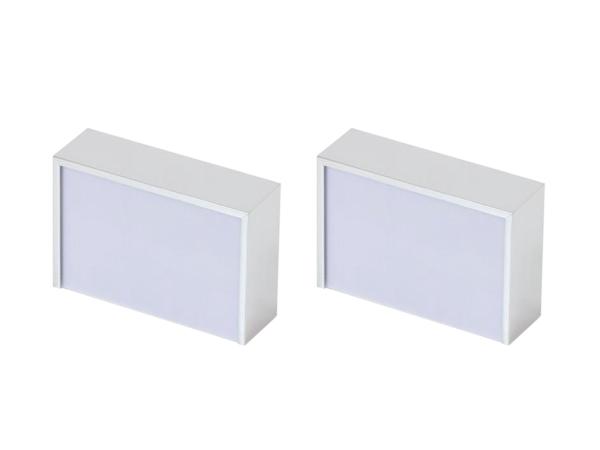 2x Base On design led wandlamp IP44 Luuk chroom