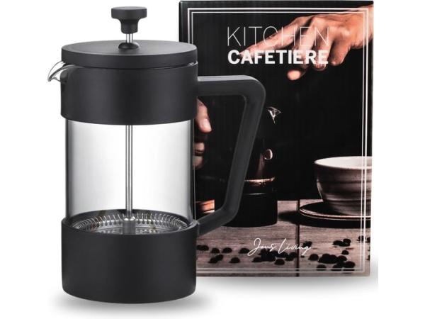 JENS Living Cafetière 350 ml Handmatige Koffiezetter Zwart