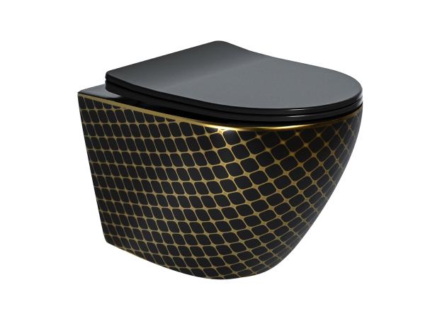 Hangend rimless toilet - Keuze uit diverse kleurstellingen