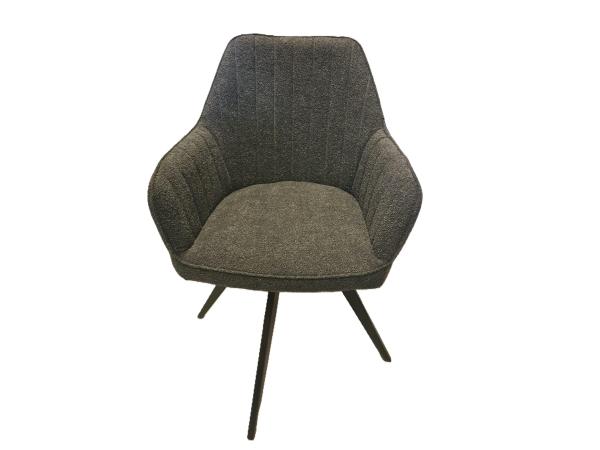 Set van 4 draaibare eetkamerstoelen black