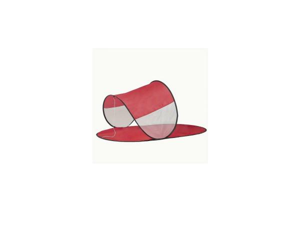 Strandtent opklapbaar - rood