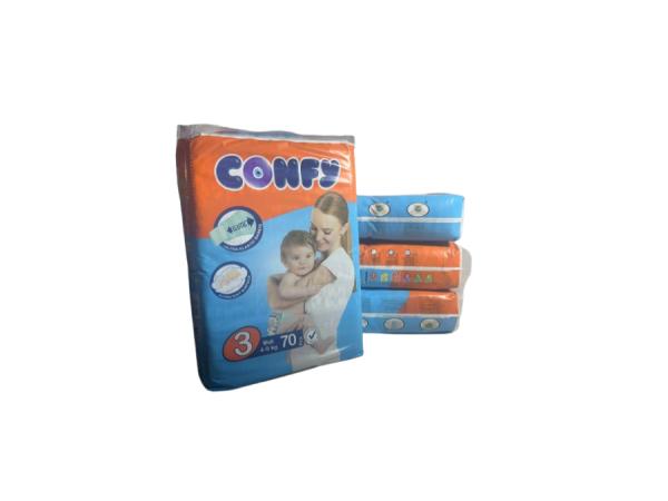 3x Confy Premium - Luiers Maat 3 (4-9kg) - 280 Luiers 