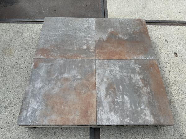 18,36 M2 Betontegel Corten Nuance 60x60x3 Cm