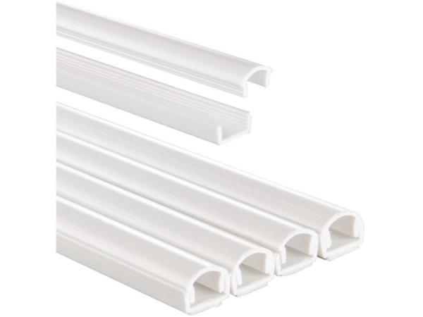 Hama PVC-kabelkanaal, zelfklevend, halfrond, 100/1,1/1,0 cm