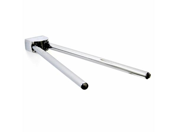 Handdoekhouder 2-armig 45cm - Verchroomd