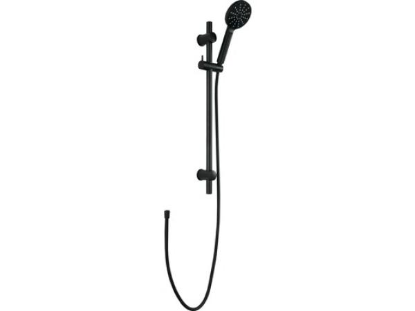 Aquasu - Douchestangset Acana met handdouche en slang zwart