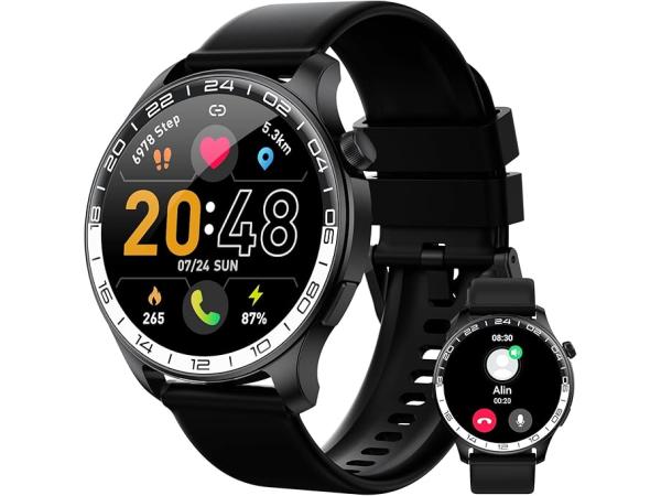 Smartwatch voor dames en heren - 1,43 inch AMOLED-display