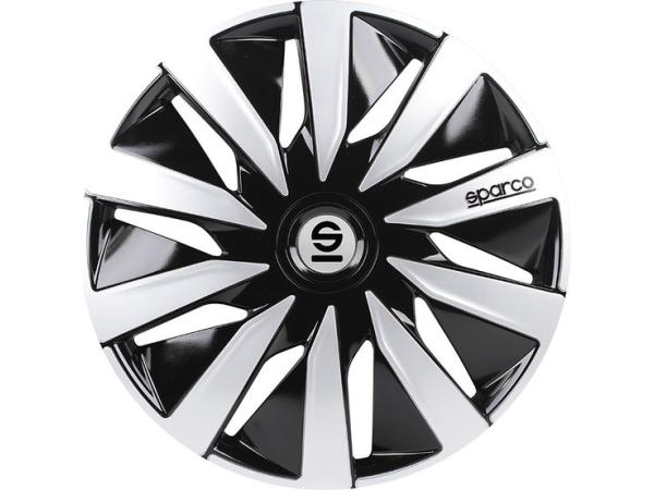 Sparco Wieldoppen Lazio - 14 inch - Zwart/Zilver