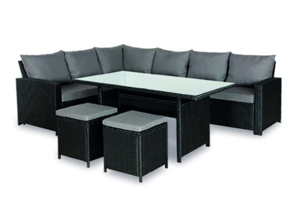 Bordano Loungeset (Inclusief alle zit en rugkussens)