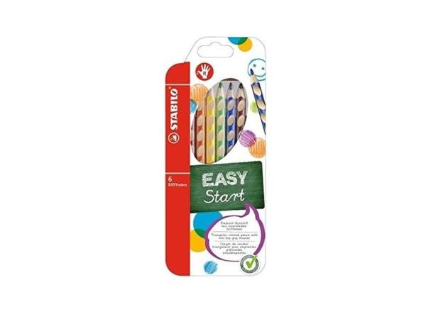 Stabilo EASYcolors 6 ergonomische kleurpotloden rechtshandig