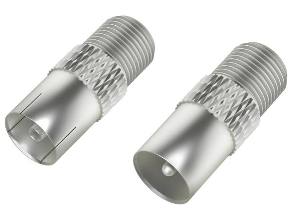 Hama coax verloop set F-connector female