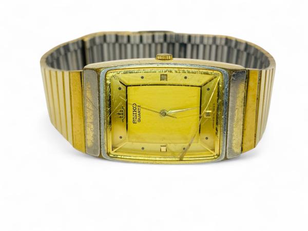 Seiko Vintage Dress Watch | Goudkleurig Rechthoekig Model