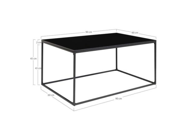 House Nordic Vita Salontafel - Zwart Frame 