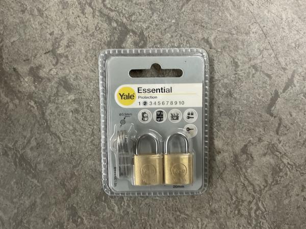 14x Yale - YE1/20/111/2 - 2-pack hangslot 20 mm