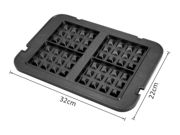 Ultratec waffle plate set for 2-in-1 contact grill