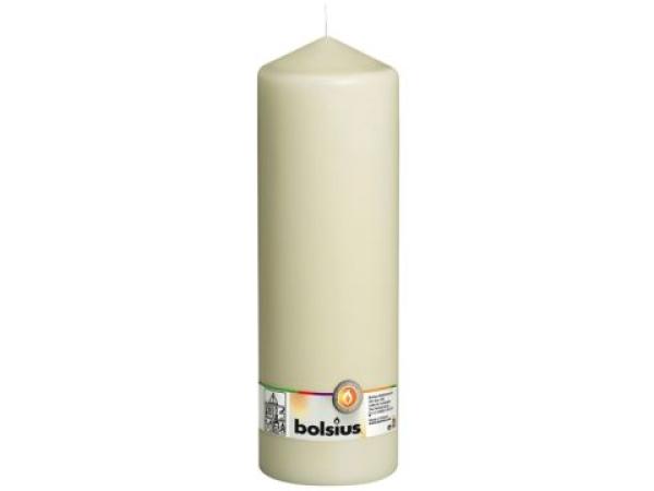 2x Bolsius Stompkaars Cello XXL Ivoor - 30 cm / ø 10 cm
