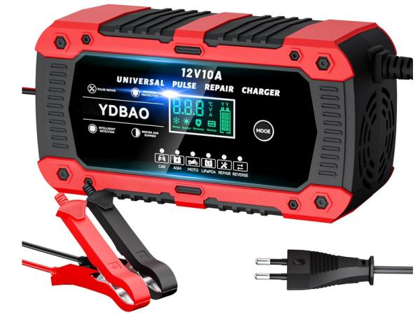 YDBAO Acculader Auto 12V 10A
