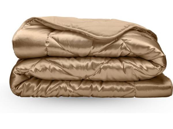 Beautybed Taupe 240x200 Satijnen dekbed zonder overtrek