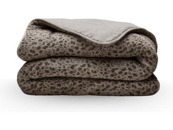 Teddybed Panter Taupe 240x200 dekbed zonder overtrek