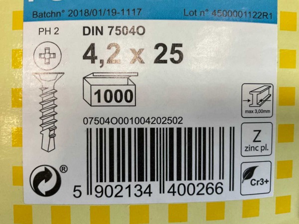 pgb-fasteners-16000pack-zelfborende-schroef-42x25-mm