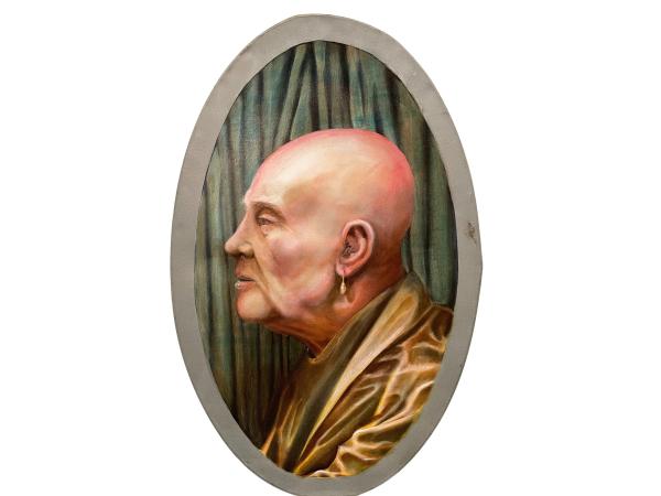 Stephan B. Reisig Yogi Schilderij uit 1994