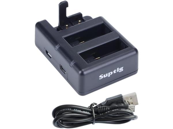 Suptig - Batterijlader Drievoudige lader voor GoPro Hero