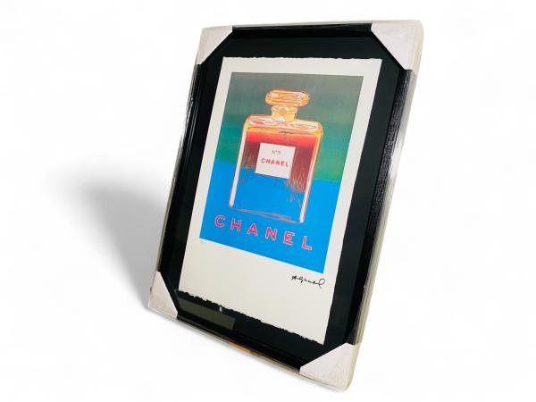 Uniek Andy Warhol  | 'Chanel N°5' Ingelijste Litho