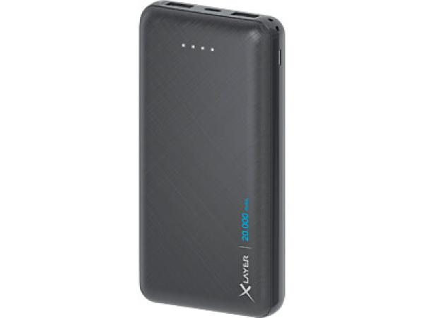 Xlayer snellaad-powerbank, 20.000 mAh