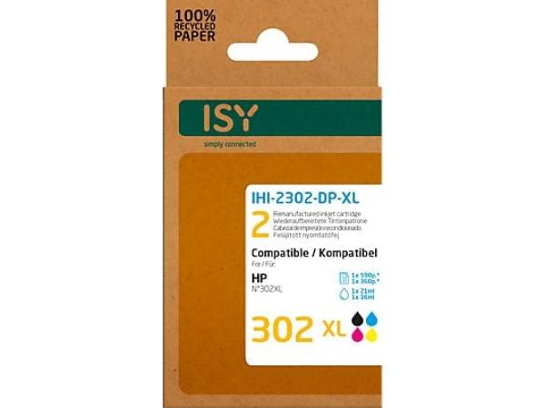 ISY Multipack 2 HP 302XL bk+cl