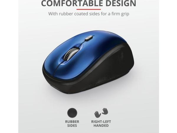 Trust Yvi - Draadloze Mini Muis - Blauw