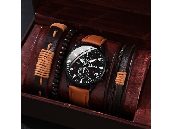 Heren horloge set met armbanden