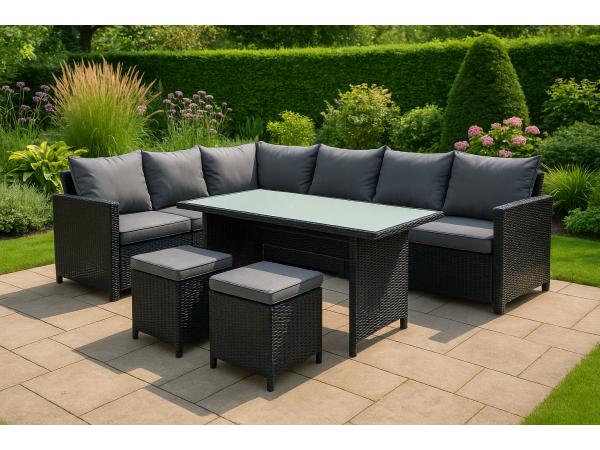 Bordano Loungeset (Inclusief alle zit en rugkussens)