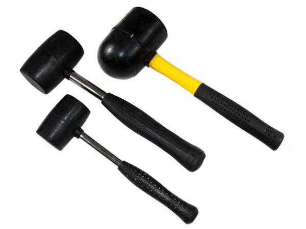 Rubber hamerset 3-delig