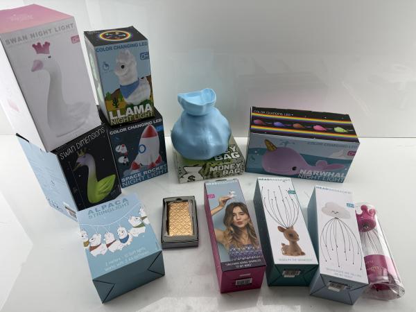 Leuke set gadgets & nachtlampjes 
