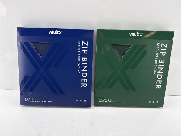 VaultX Zip Binder – 12-Pocket (Exo-Tec) – Blauw & Groen
