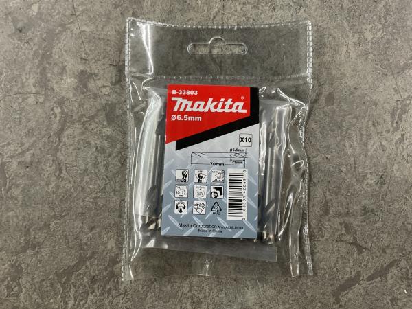 10x Makita B-33803 10-pack dubbelzijdige boor ø6.5x70mm