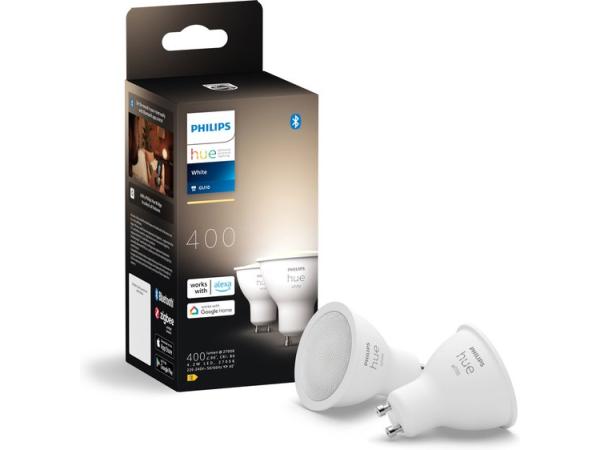 Philips Hue Spot warmwit licht 2 pack GU10