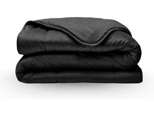 Velvetbed Zwart 240x200 Dekbed zonder overtrek