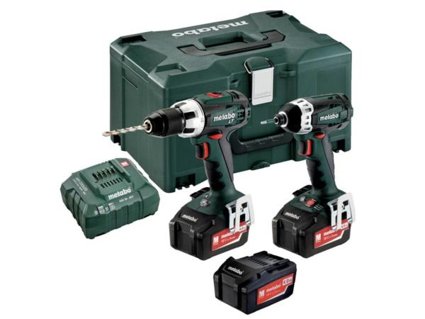 Metabo boormachine en boorhamer set BS18LT + SSD18LTX200