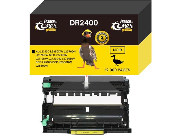 FranceToner Lasertoner 12.000 pagina's  Brother DR-2400 