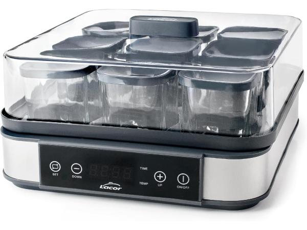 Lacor 69439 yoghurtmaker van glas (9 stuks) - 40W