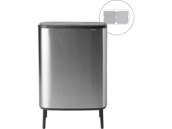 Brabantia Bo Touch Bin Hi Vuilbak - 2 x 30 liter