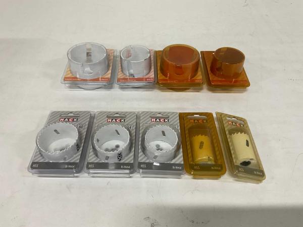 Mack klokboren diverse set 9-delig set
