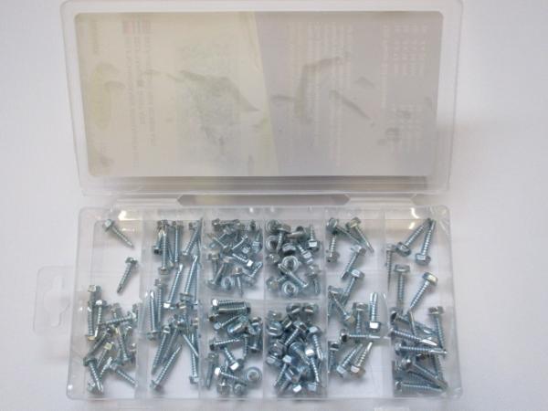 2x Assortiment Zelf Tappende Schroeven 120-delig
