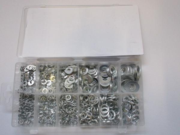 Assortiment slit- en veerringen 790-delig