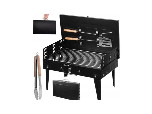 Opvouwbare Houtskool BBQ -Mini-Grill - incl. Accessoires