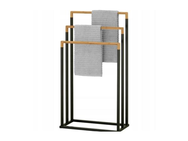 Brunbeste Staande Handdoekhouder– 3 Armen – Modern