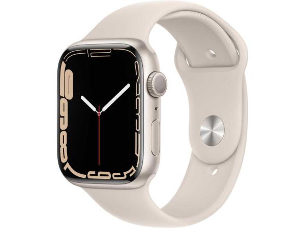 Apple - Series 7 - Smartwatch GPS Starlight Aluminium