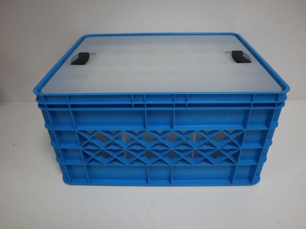 5x Sunware Square glazenkrat met deksel