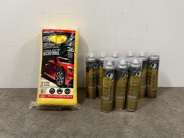 Auto reinigings- en glansmiddel set 4-delig